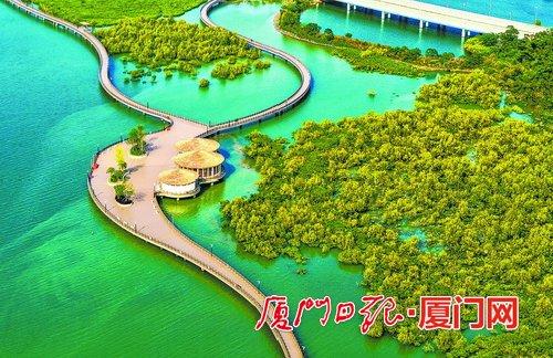 厦门下潭尾滨海湿地生态公园二期拟建上岛步行栈道